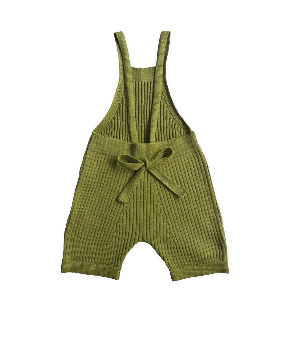 新品未使用IDRIS SHORTALLS 4Y OLIVE - ロンパース・カバーオール