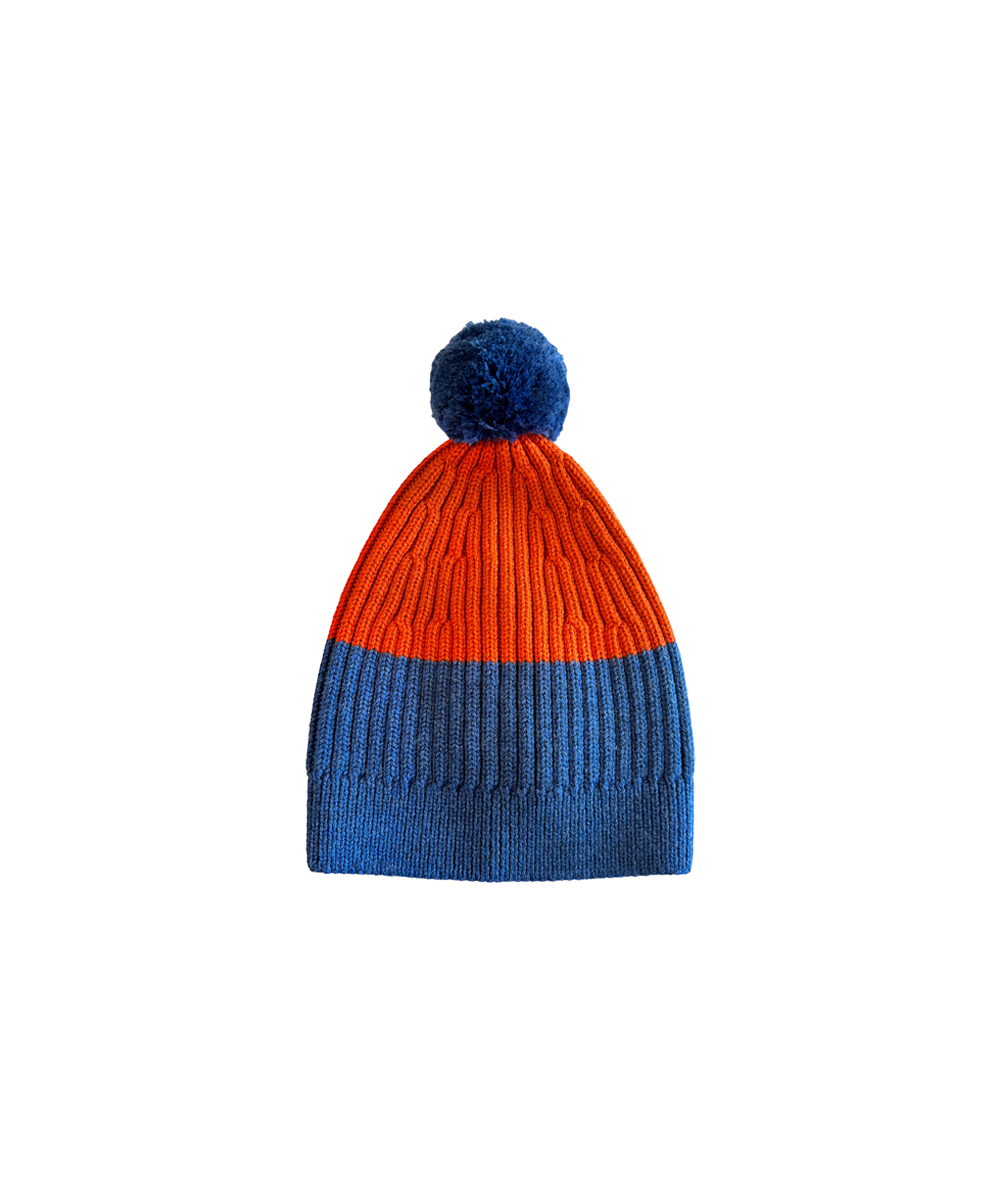 Gwyllion Beanie - Denim / Pumpkin