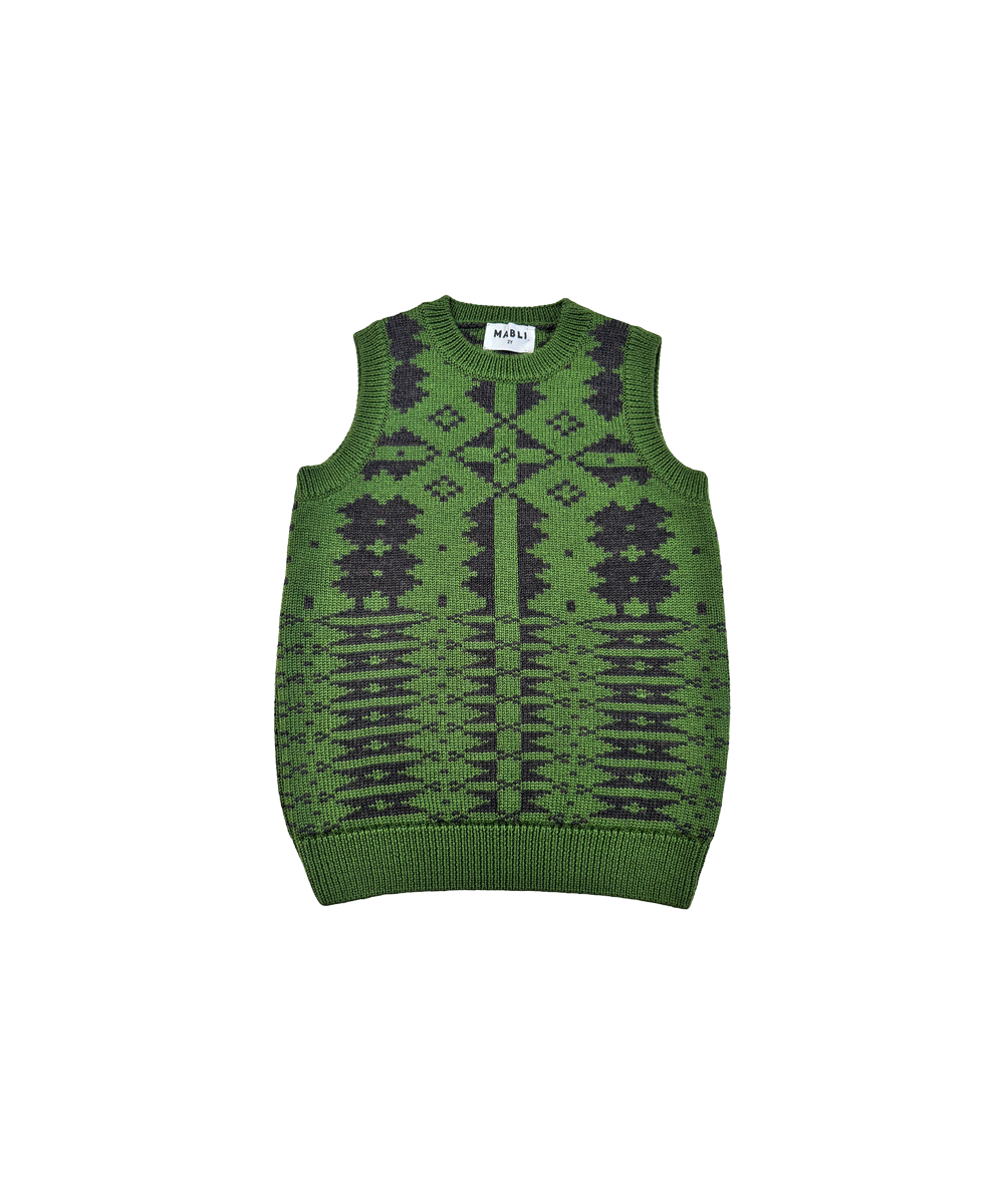 Eryri Vest - Monstera / Umber