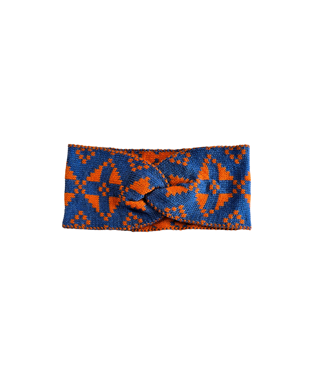 Eryri Headband - Denim / Pumpkin