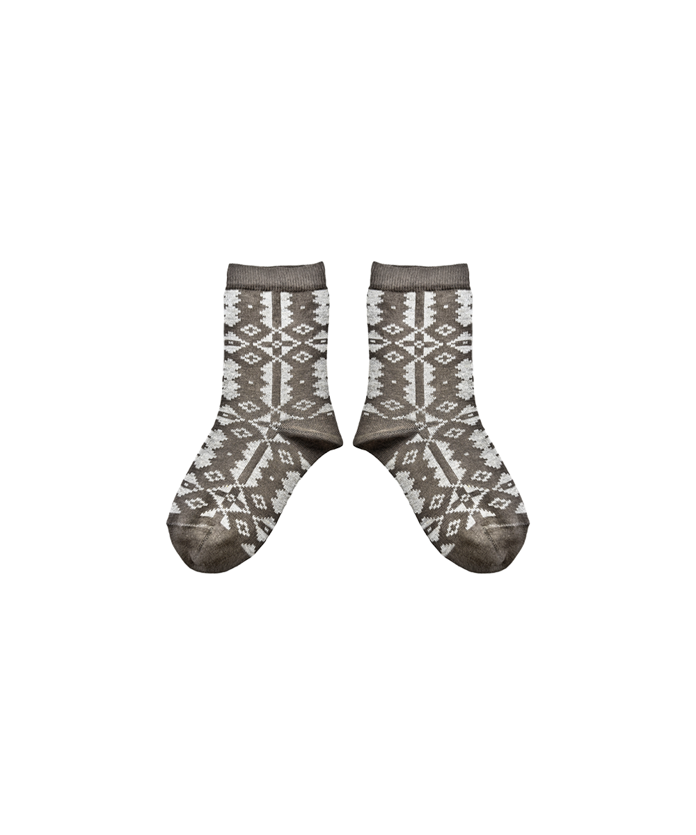 Eryri Short Socks - Morel / Wheat