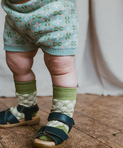 Petal Short Socks - Aspen