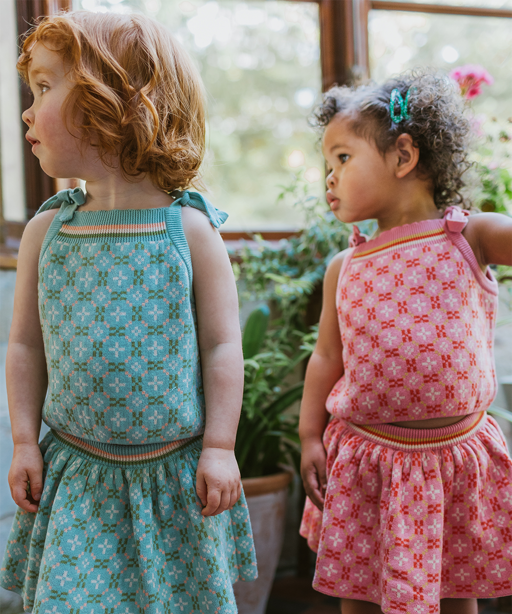 Petal Baby Skirt With Bloomers - Aspen