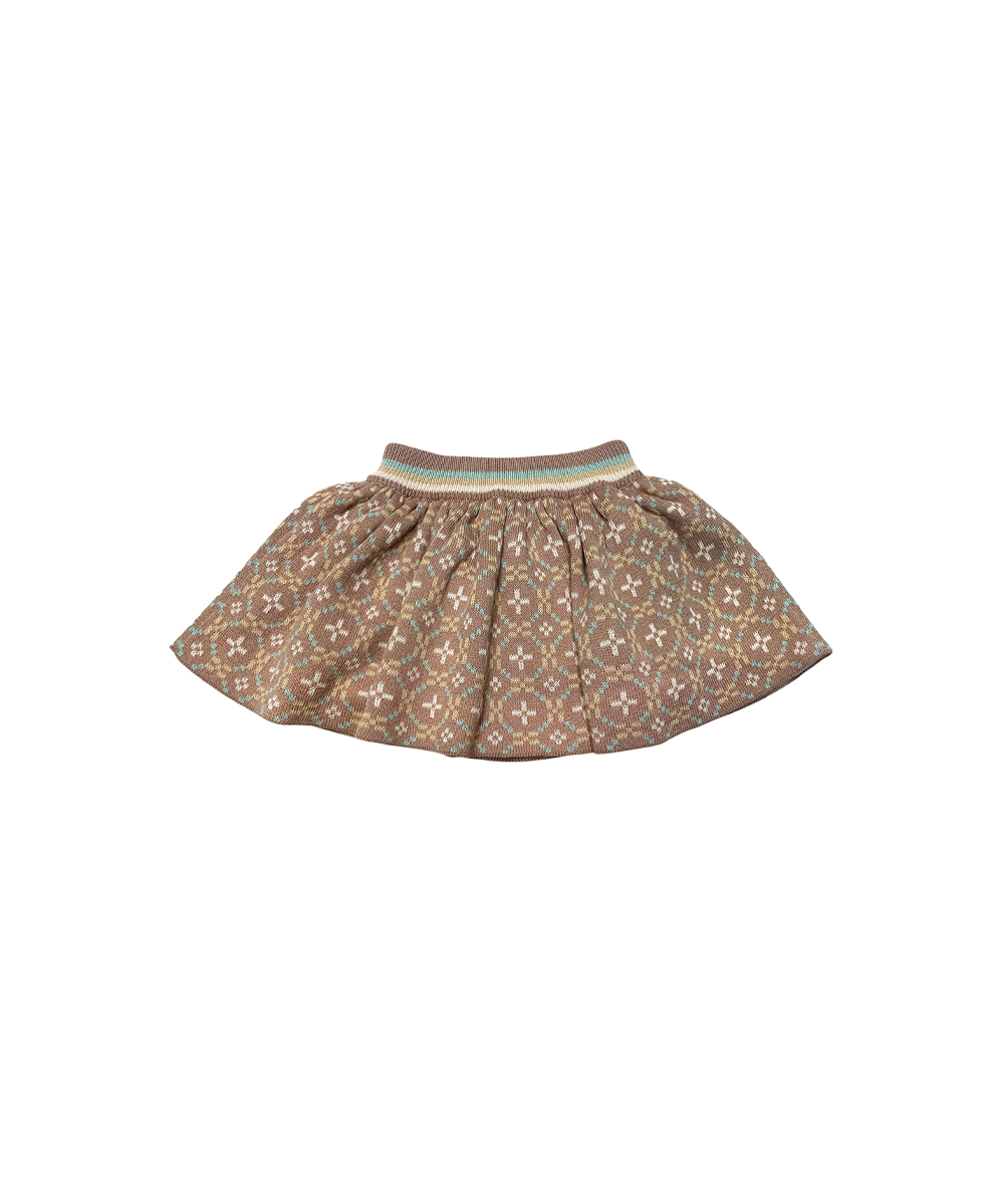 Petal Baby Skirt With Bloomers - Portobello