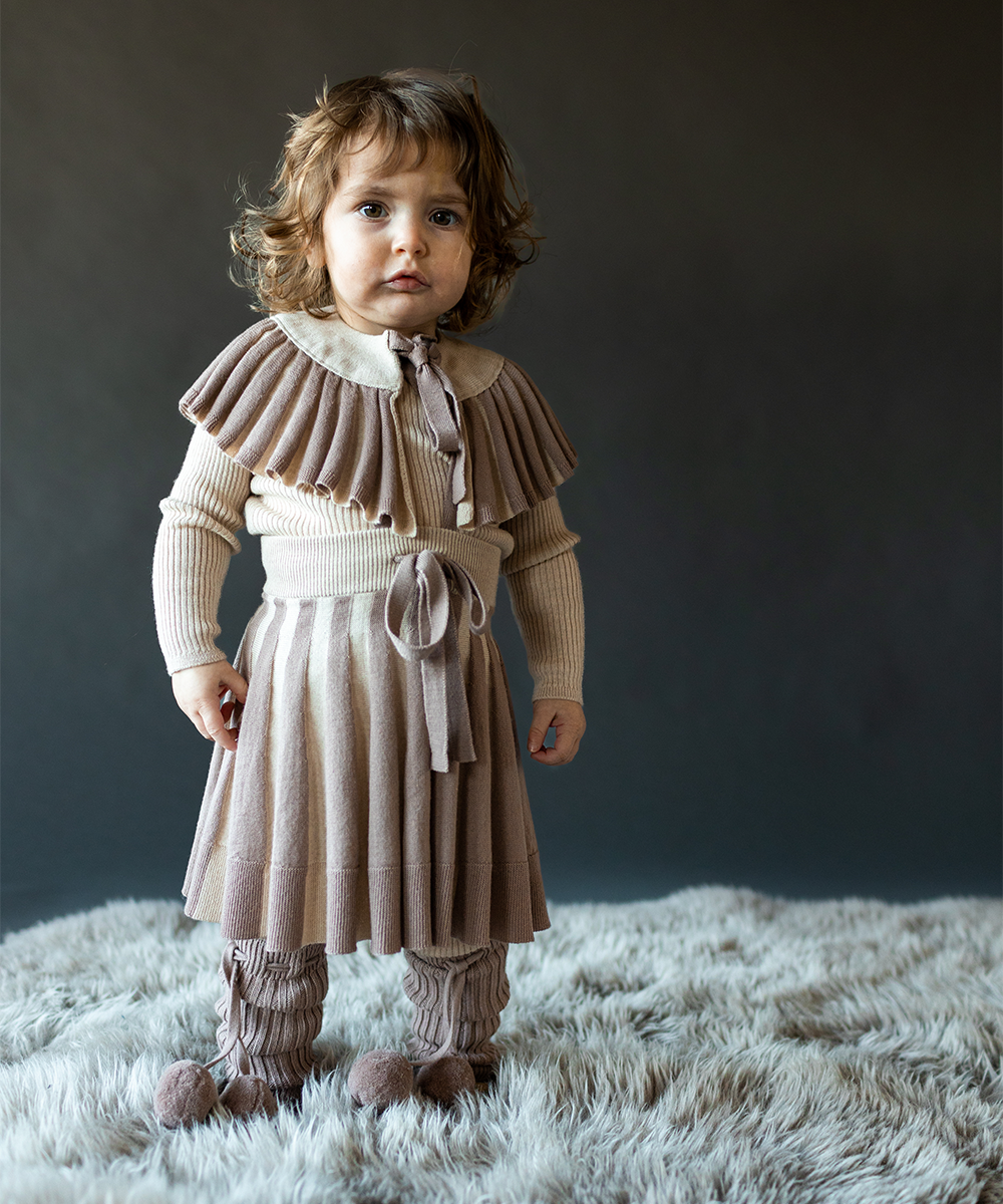 Moonbeam Capelet - Almond / Mink - Baby – MABLI