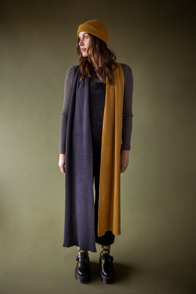 Gwenno Shawl - Gold/Anthracite